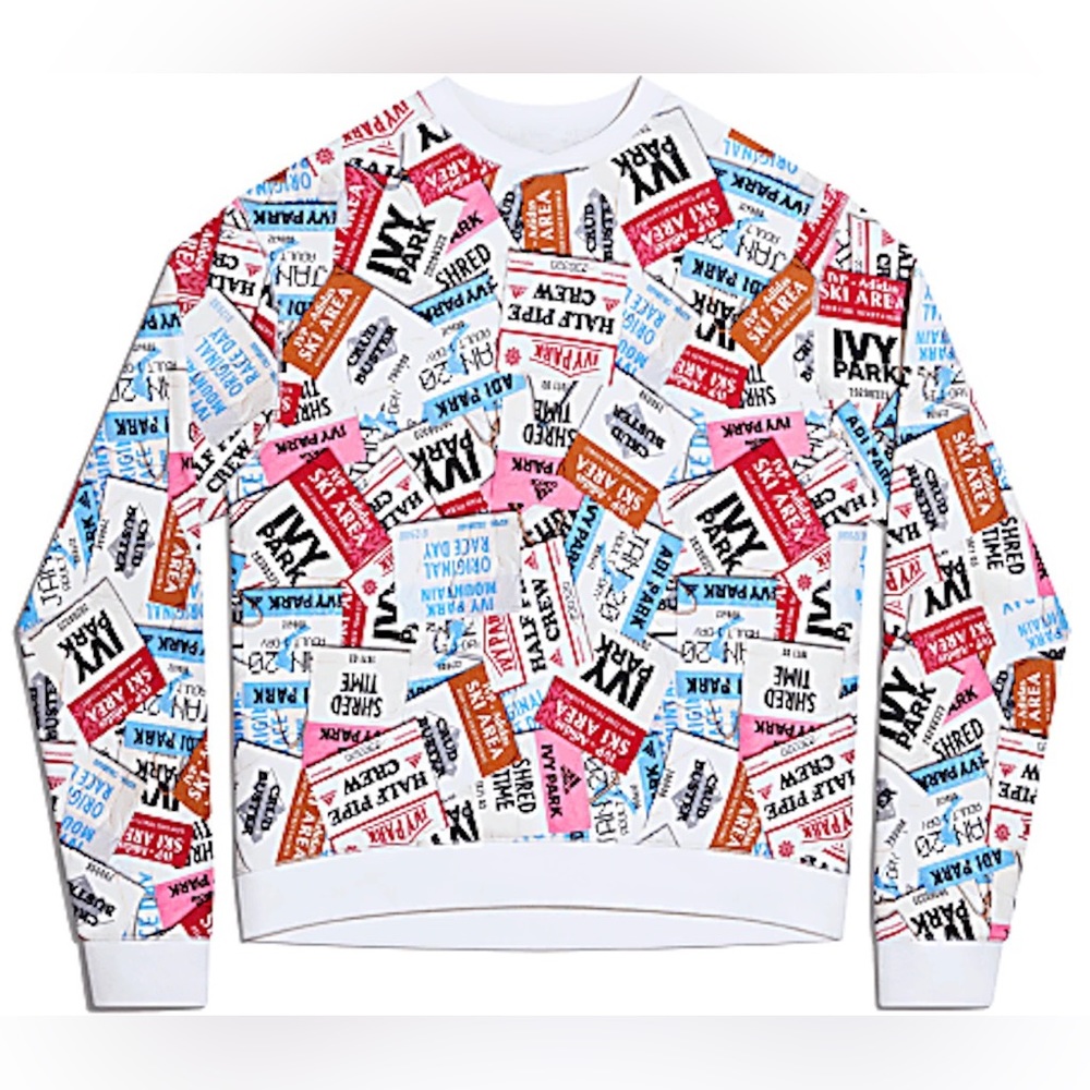 *** Adidas Ivy Park Ski Tag Crew Sweatshirt (All Gender): Multicolor ***